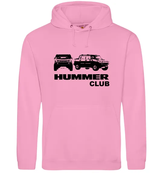 Женская толстовка (худи) Hummer club Розовый фото