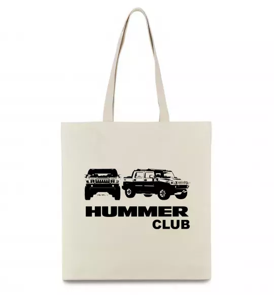 Эко-сумка Hummer club Бежевый фото