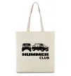 Эко-сумка Hummer club Бежевый фото