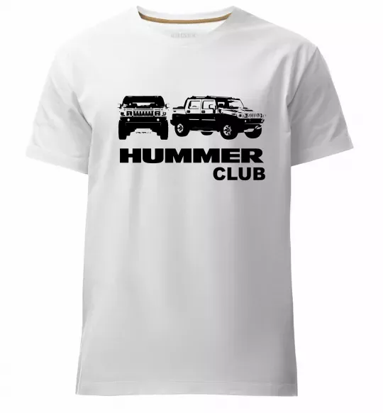 Чоловіча преміум футболка Hummer club Білий фото