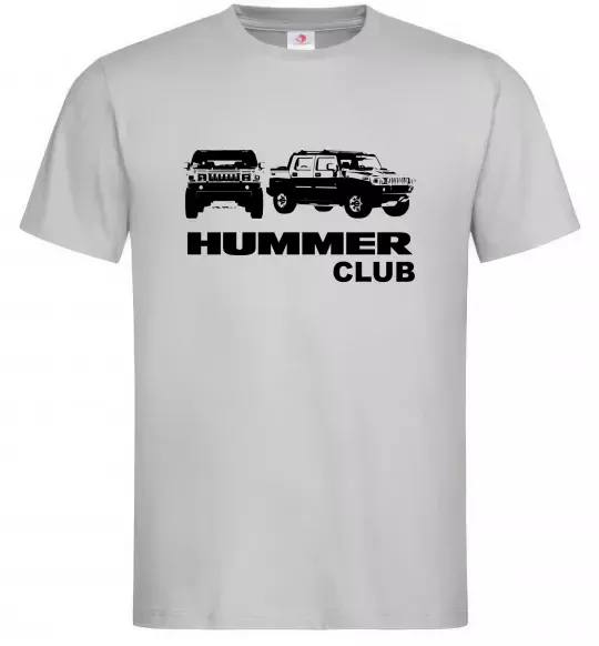 Чоловіча футболка Hummer club Сірий фото