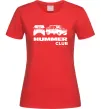 Жіноча футболка Hummer club Червоний фото