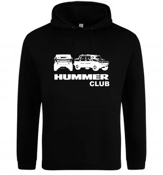 Женская толстовка (худи) Hummer club Черный фото