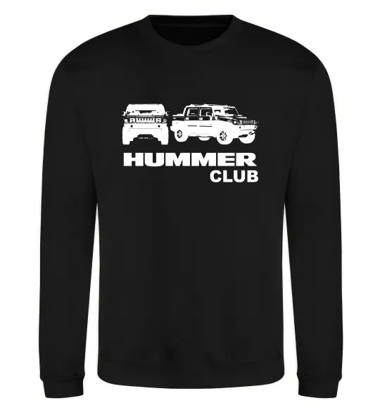 Світшот Hummer club Чорний фото