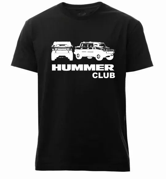 Чоловіча преміум футболка Hummer club Чорний фото