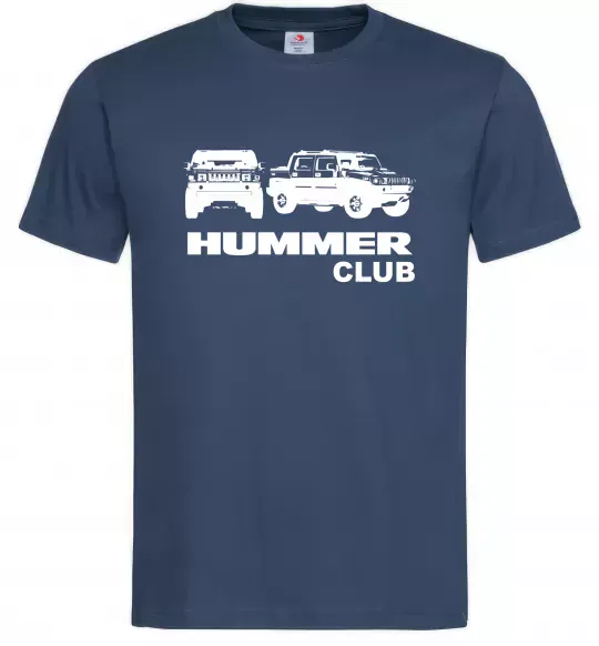 Чоловіча футболка Hummer club Темно-синій фото