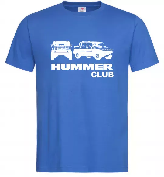 Чоловіча футболка Hummer club Яскраво-синій фото