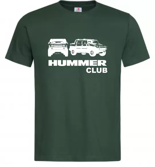 Чоловіча футболка Hummer club Темно-зелений фото