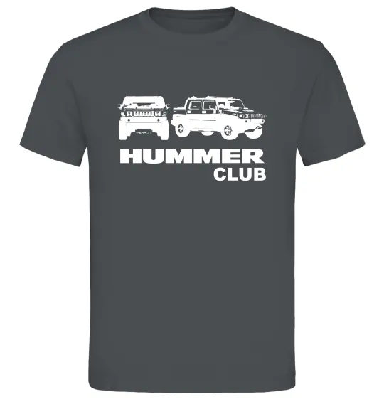 Чоловіча футболка Hummer club Графіт фото