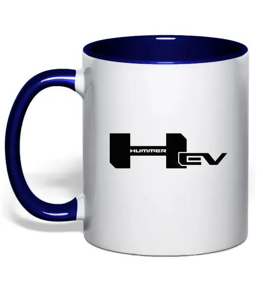 Чашка с цветной ручкой Hummer EV Глубокий темно-синий фото