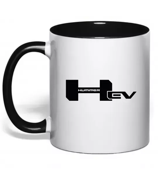 Чашка с цветной ручкой Hummer EV Черный фото