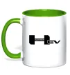 Чашка с цветной ручкой Hummer EV Зеленый фото