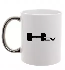 Чашка с цветной ручкой Hummer big H Черный фото