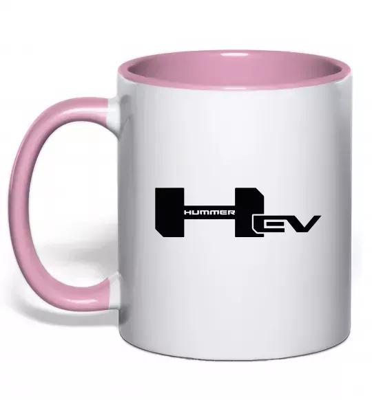Чашка с цветной ручкой Hummer EV Нежно розовый фото