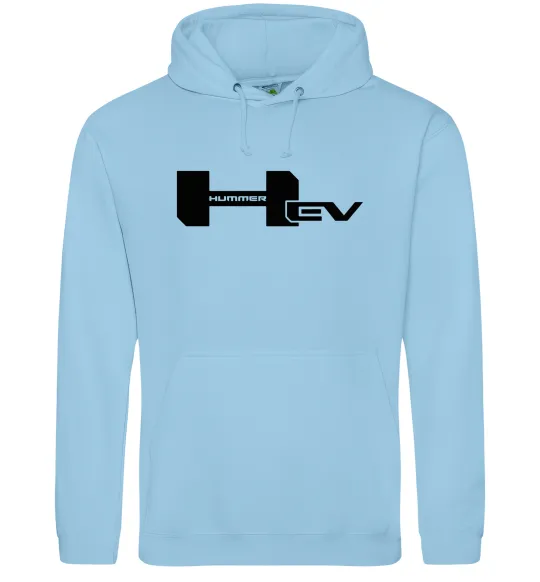 Женская толстовка (худи) Hummer EV Голубой фото