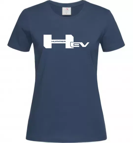 Жіноча футболка Hummer EV Темно-синій фото