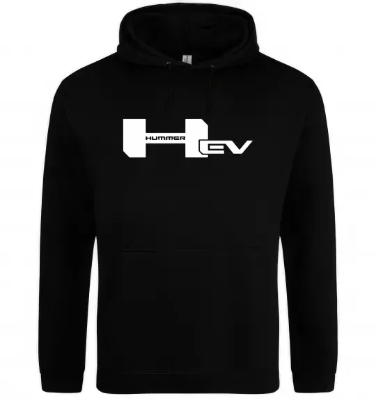 Чоловіча толстовка (худі) Hummer EV Чорний фото