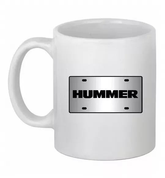 Чашка керамічна Hummer grey Білий фото