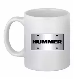 Чашка керамическая Hummer grey Белый фото