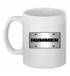 Чашка керамічна Hummer grey Білий фото