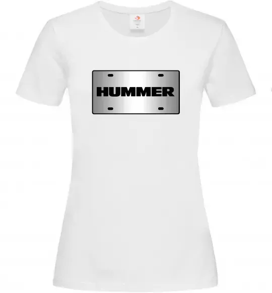 Жіноча футболка Hummer grey Білий фото