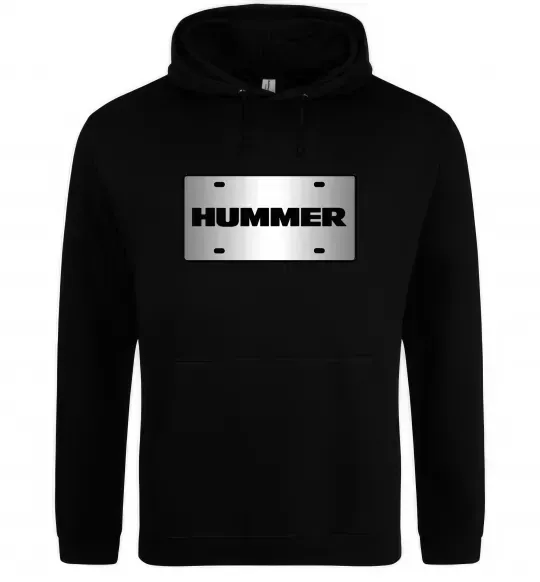 Чоловіча толстовка (худі) Hummer grey Чорний фото