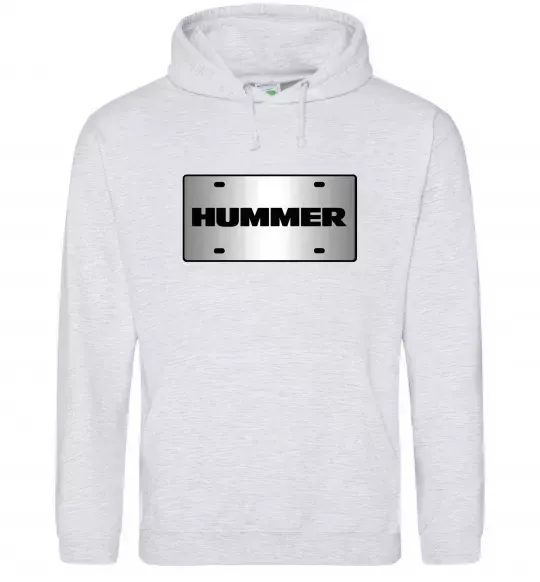 Чоловіча толстовка (худі) Hummer grey Сірий меланж фото