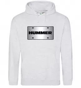 Чоловіча толстовка (худі) Hummer grey Сірий меланж фото