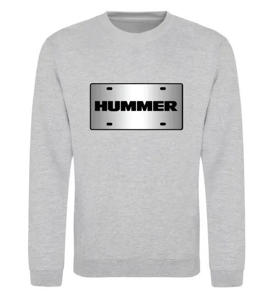 Світшот Hummer grey Сірий меланж фото