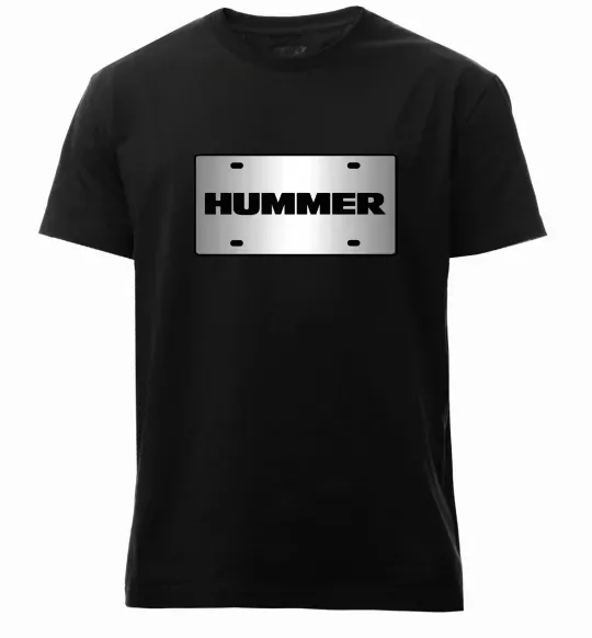 Чоловіча преміум футболка Hummer grey Чорний фото