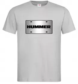Мужская футболка Hummer grey Серый фото