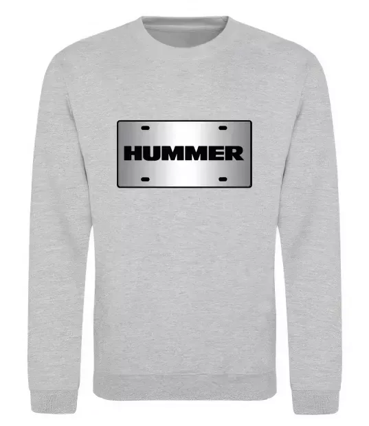 Світшот Hummer grey Сірий меланж фото