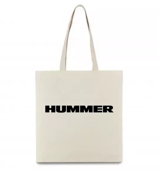 Еко-сумка Hummer напис Бежевий фото