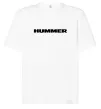 Футболка Оверсайз Hummer напис Белый фото