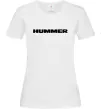 Жіноча футболка Hummer напис Білий фото