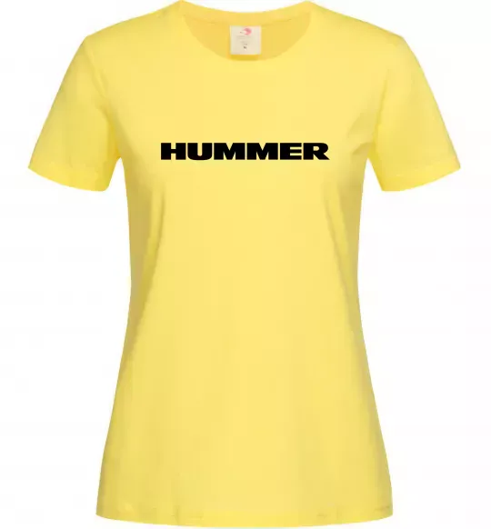 Жіноча футболка Hummer напис Лимонний фото