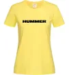 Жіноча футболка Hummer напис Лимонний фото