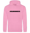 Чоловіча толстовка (худі) Hummer напис Рожевий фото