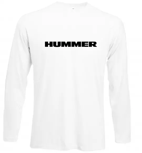 Лонгслив Hummer напис Белый фото