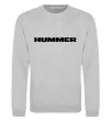 Світшот Hummer напис Сірий меланж фото