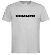 Мужская футболка Hummer напис Серый фото