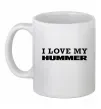Чашка керамічна I love my Hummer Білий фото