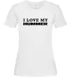 Жіноча футболка I love my Hummer Білий Жіноча футболка I love my Hummer Білий фото