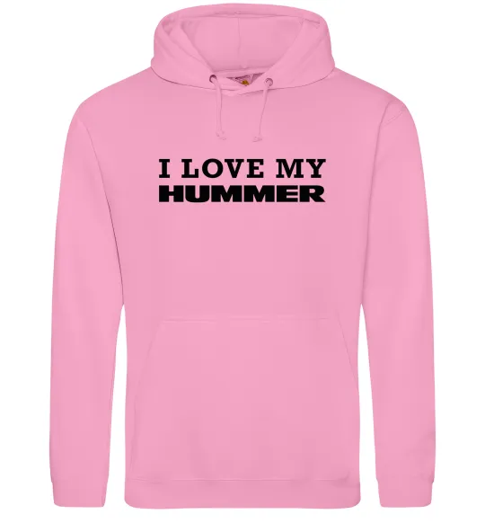 Женская толстовка (худи) I love my Hummer Розовый фото