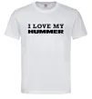 Чоловіча футболка I love my Hummer Білий фото