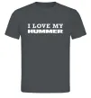 Чоловіча футболка I love my Hummer Графіт фото