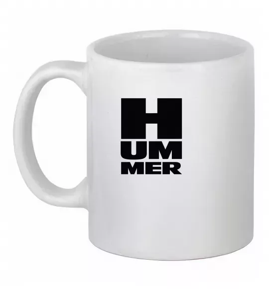 Чашка керамічна Hummer квадрат Білий фото