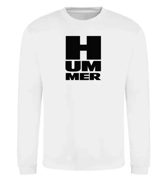Світшот Hummer квадрат Білий фото