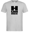 Мужская футболка Hummer квадрат Серый фото
