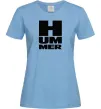 Жіноча футболка Hummer квадрат Блакитний Жіноча футболка Hummer квадрат Блакитний фото